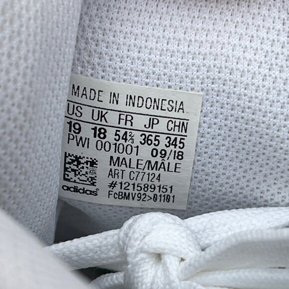 Adidas Mens Size 19 Superstar White Low Top Shoes Sneakers NWT Small Smudge - Picture 6 of 8